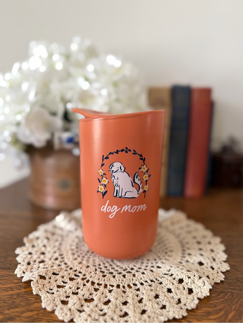Threshold Terracotta Orange "Dog Mom" Ceramic Mug